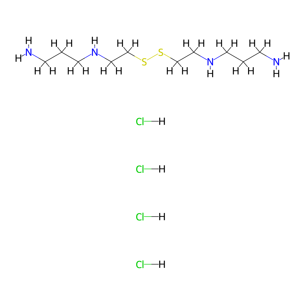 Amifostine disulfide molecular structure, CAS 10027-65-3