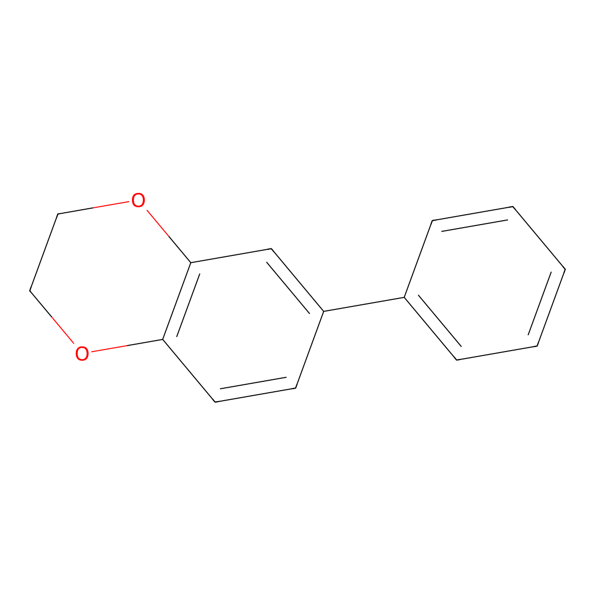 2,3-Dihydro-6-phenyl-1,4-benzodioxin molecular structure, CAS 100275-95-4
