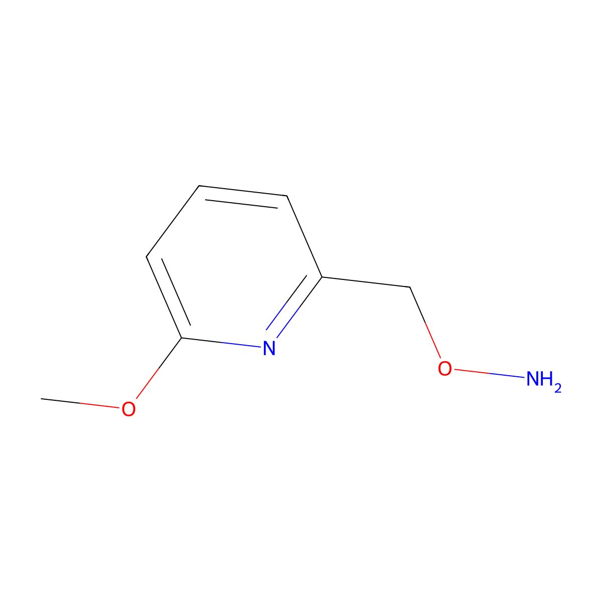 O-[(6-methoxypyridin-2-yl)methyl]hydroxylamine molecular structure, CAS 1002750-84-6