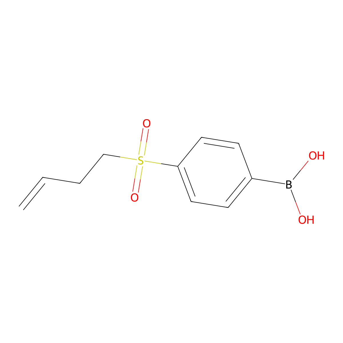 4-[(3-Butenyl)sulfonyl]phenylboronic acid molecular structure, CAS 1002754-88-2