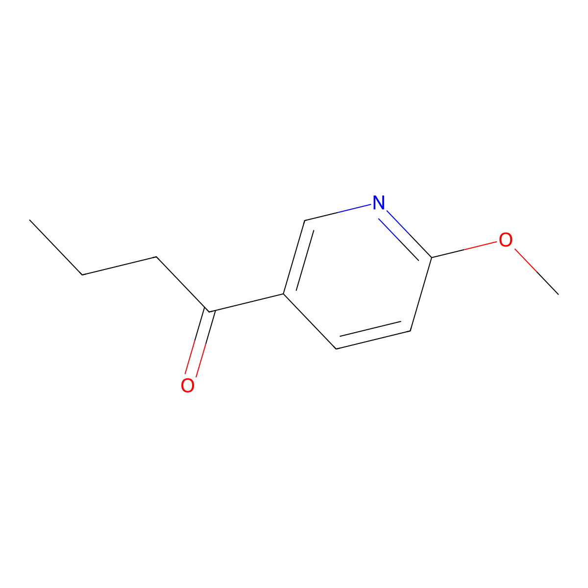 1-(6-Methoxy-3-pyridinyl)-1-butanone molecular structure, CAS 1002759-87-6