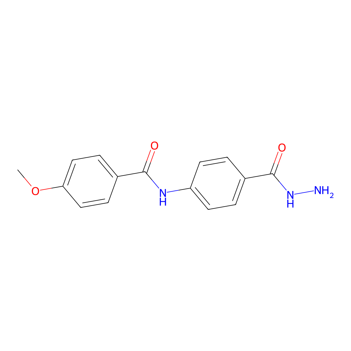 N-(4-(Hydrazinecarbonyl)phenyl)-4-methoxybenzamide molecular structure, CAS 100278-53-3