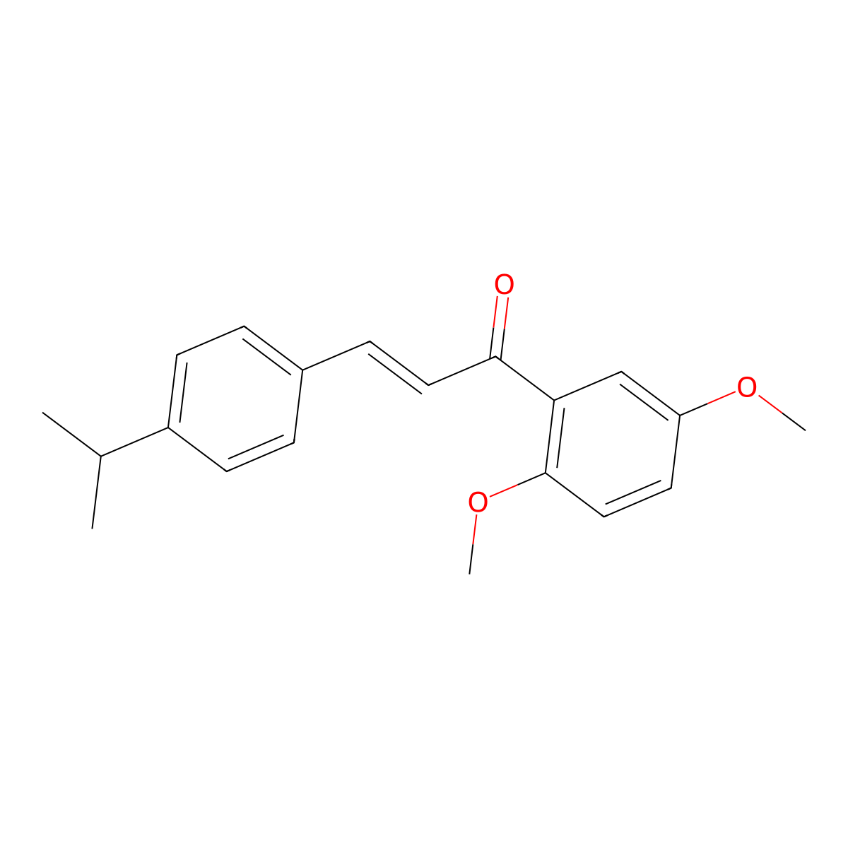 (2E)-1-(2,5-Dimethoxyphenyl)-3-[4-(propan-2-yl)phenyl]prop-2-en-1-one molecular structure, CAS 1002852-81-4