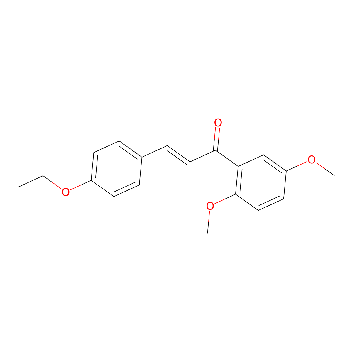 (2E)-1-(2,5-Dimethoxyphenyl)-3-(4-ethoxyphenyl)prop-2-en-1-one molecular structure, CAS 1002853-72-6