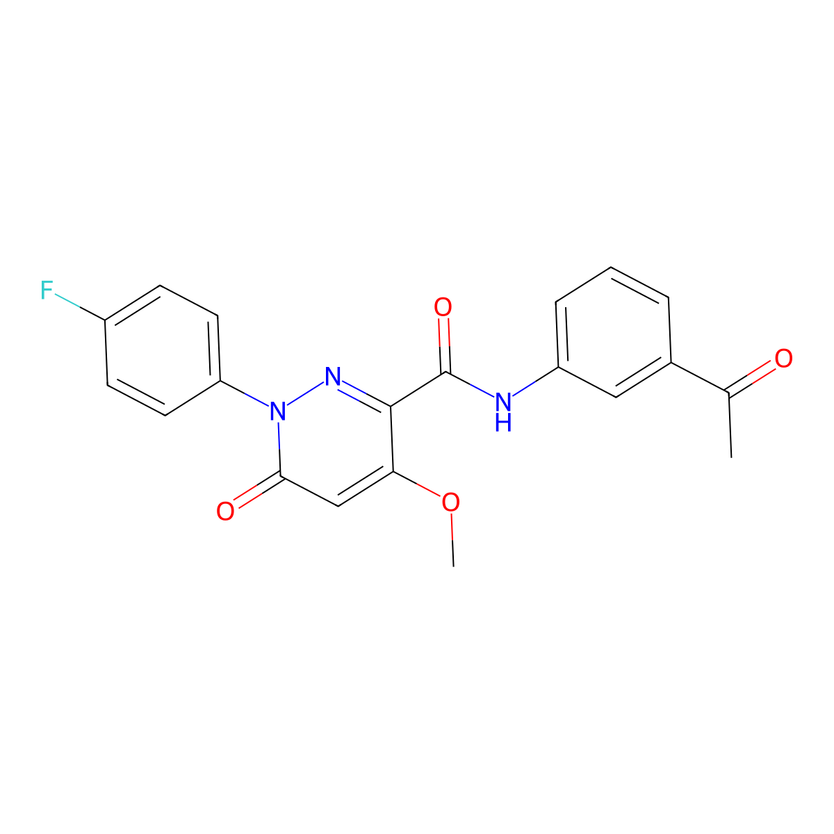 N-(3-acetylphenyl)-1-(4-fluorophenyl)-4-methoxy-6-oxo-1,6-dihydropyridazine-3-carboxamide molecular structure, CAS 1002959-08-1