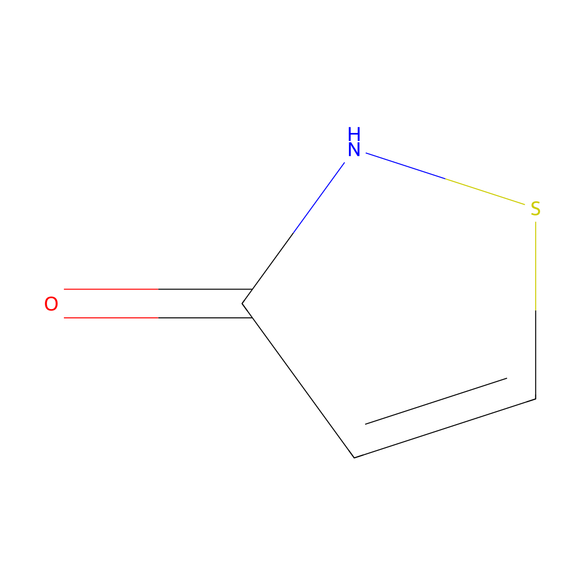 Isothiazolin-3-one molecular structure, CAS 1003-07-2