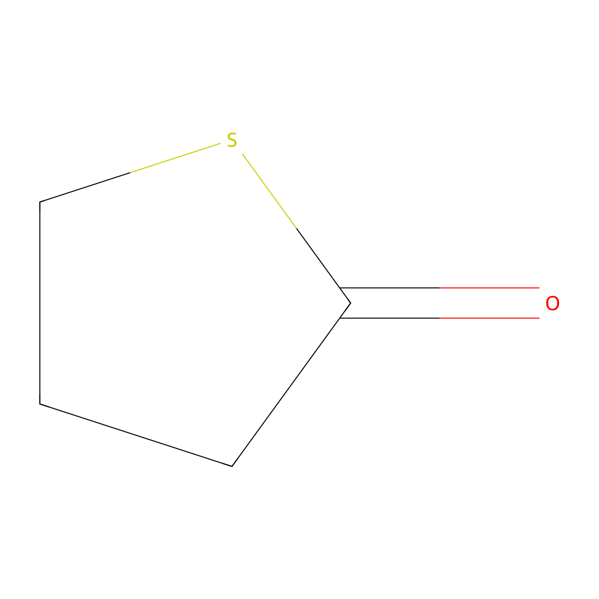2(3H)-Thiophenone, dihydro- molecular structure, CAS 1003-10-7