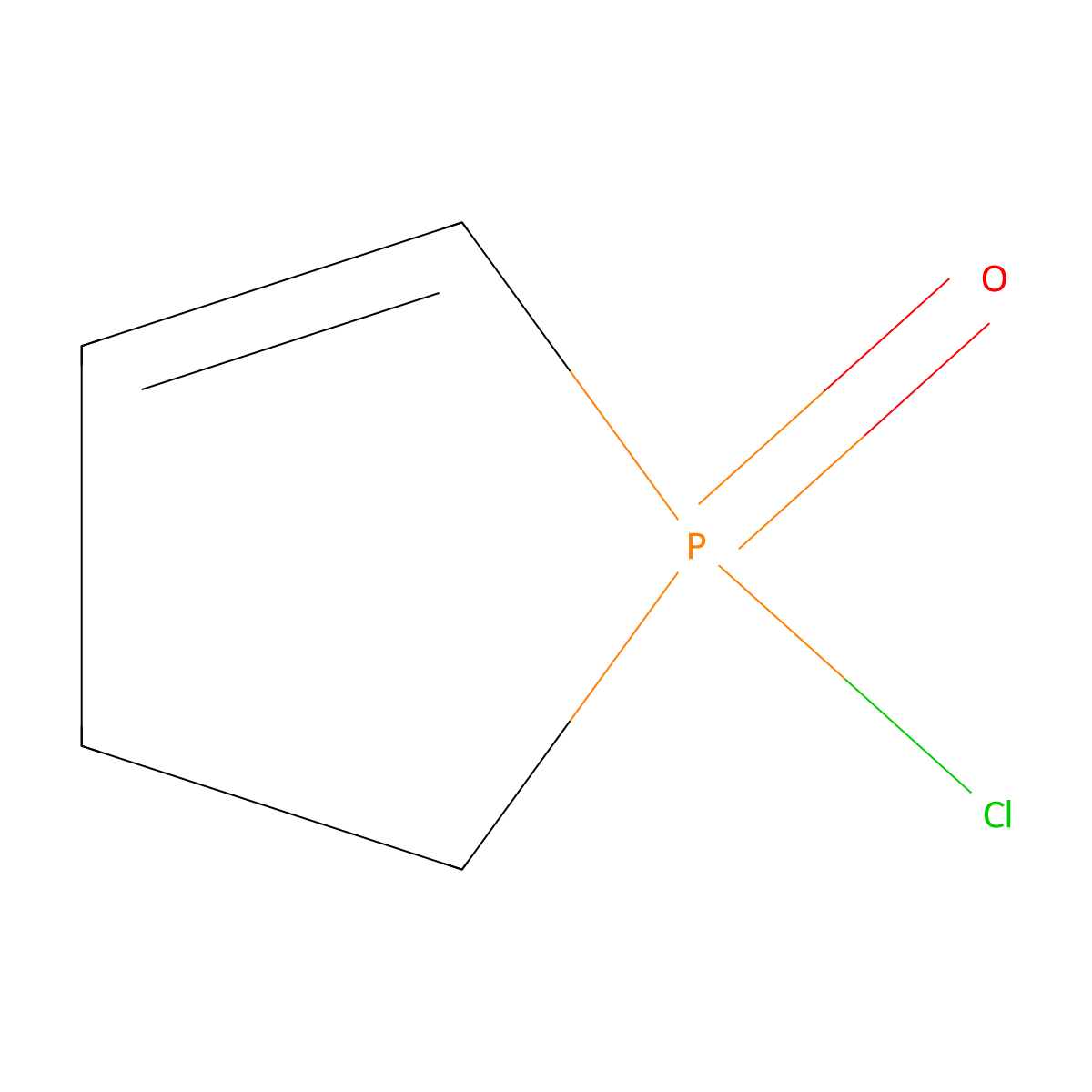 1-Chloro-2,3-dihydro-1H-phosphole 1-oxide molecular structure, CAS 1003-18-5