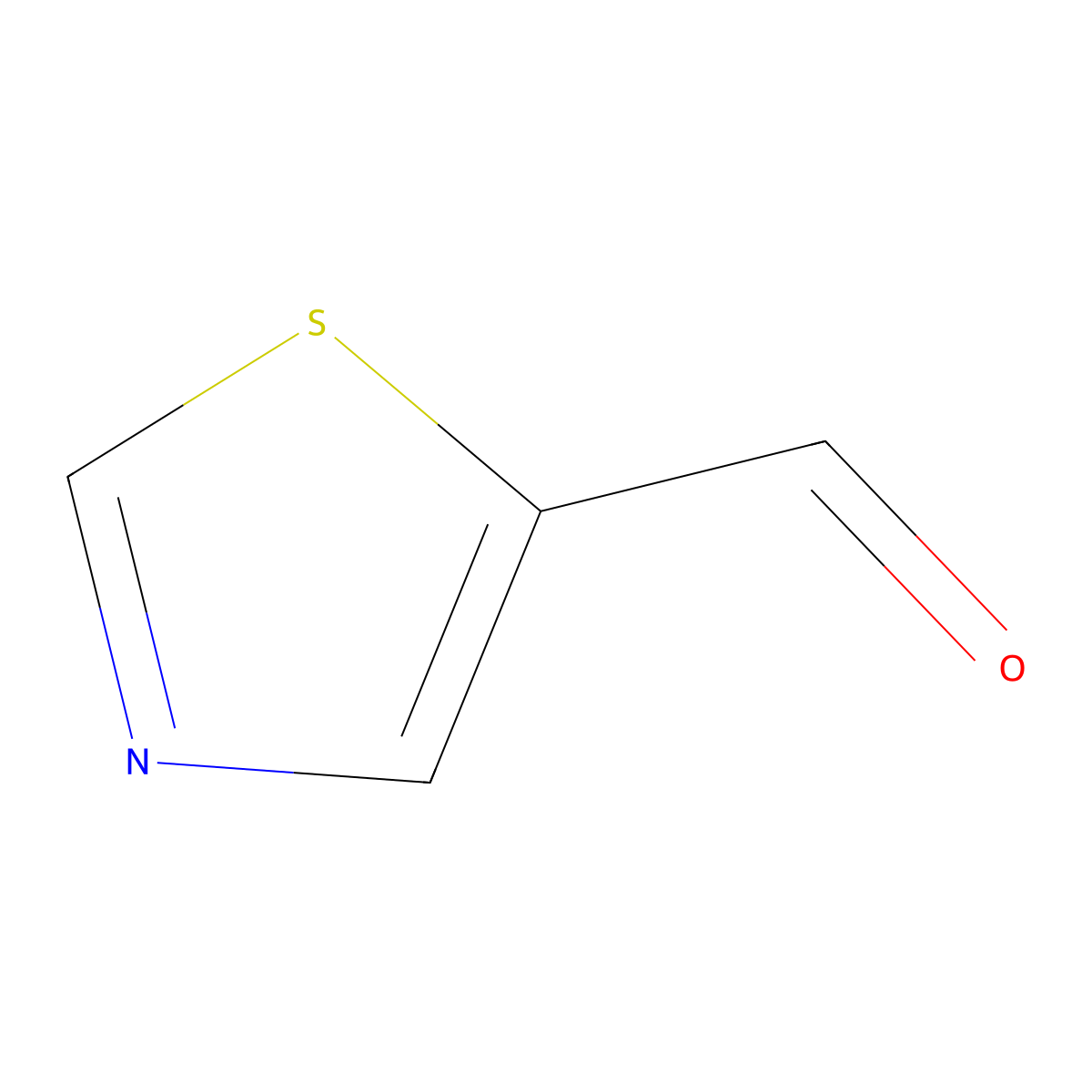 1,3-Thiazole-5-carbaldehyde molecular structure, CAS 1003-32-3