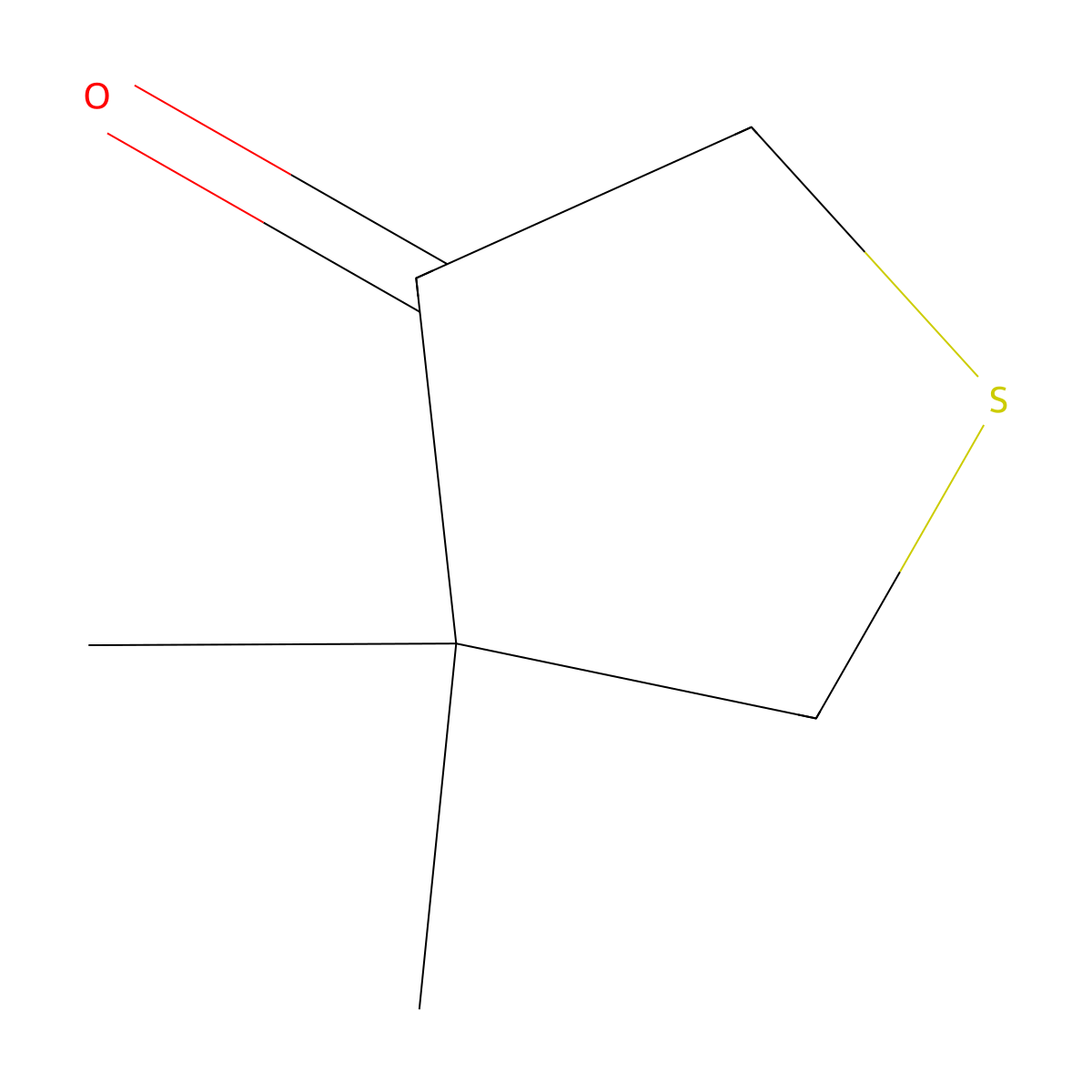 4,4-Dimethylthiolan-3-one molecular structure, CAS 1003-45-8