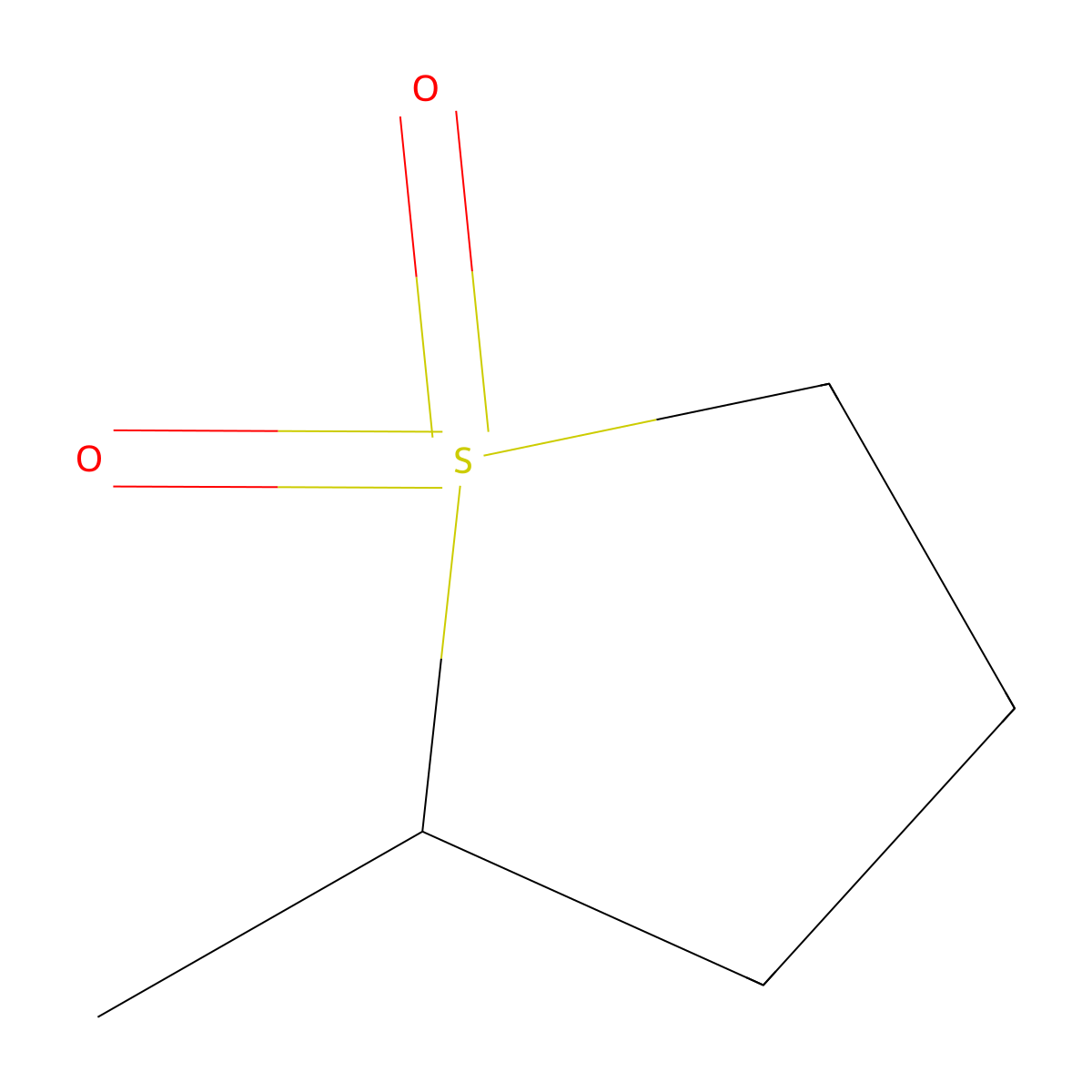 2-Methyltetrahydrothiophene 1,1-dioxide molecular structure, CAS 1003-46-9