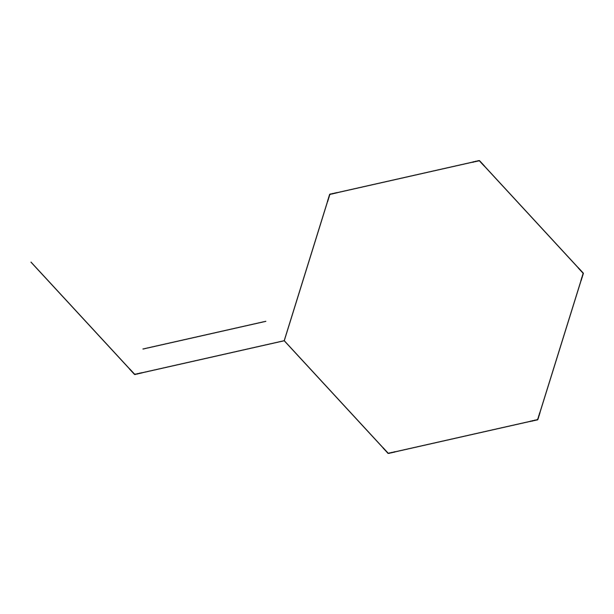 Ethylidenecyclohexane molecular structure, CAS 1003-64-1