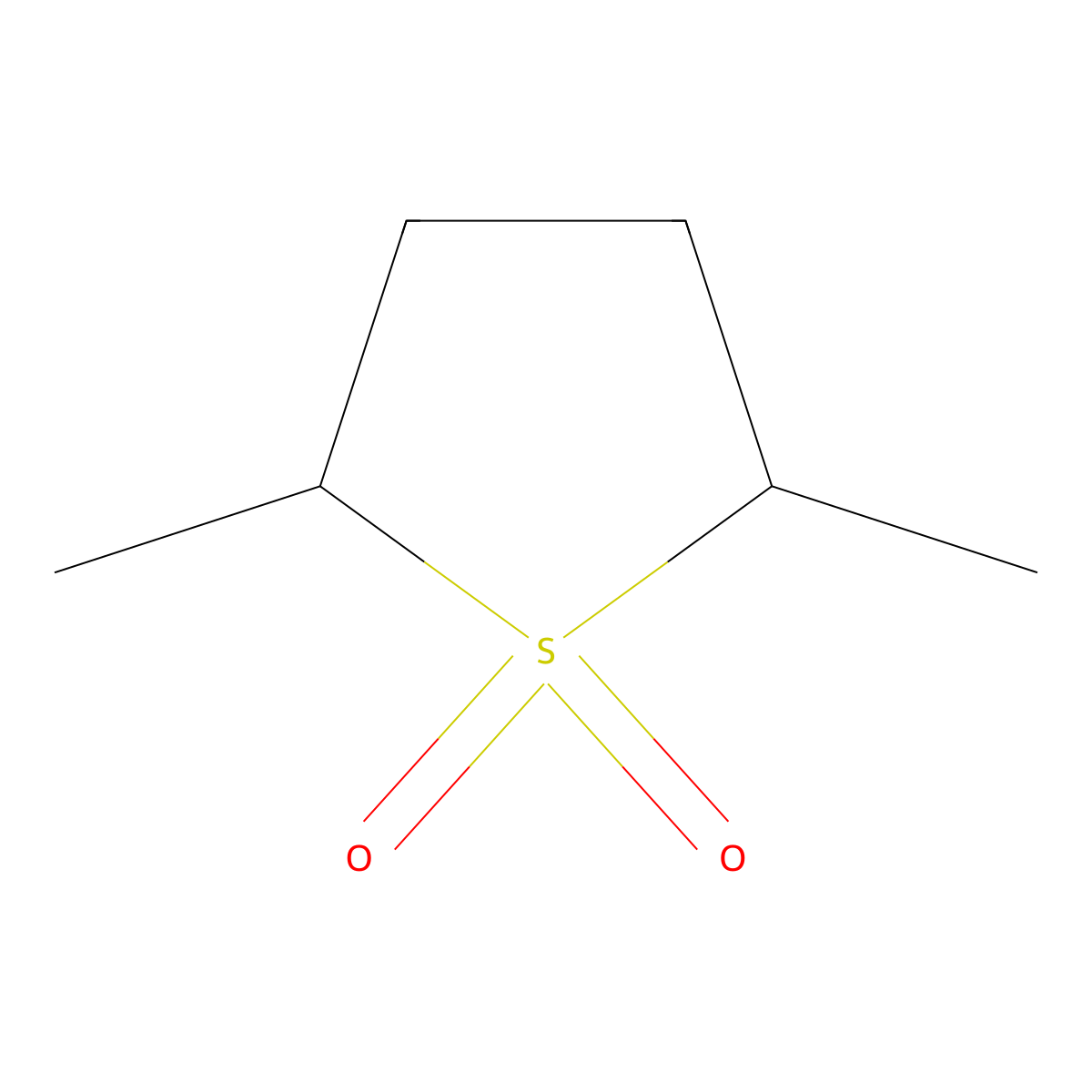 2,5-Dimethyltetrahydrothiophene 1,1-dioxide molecular structure, CAS 1003-77-6