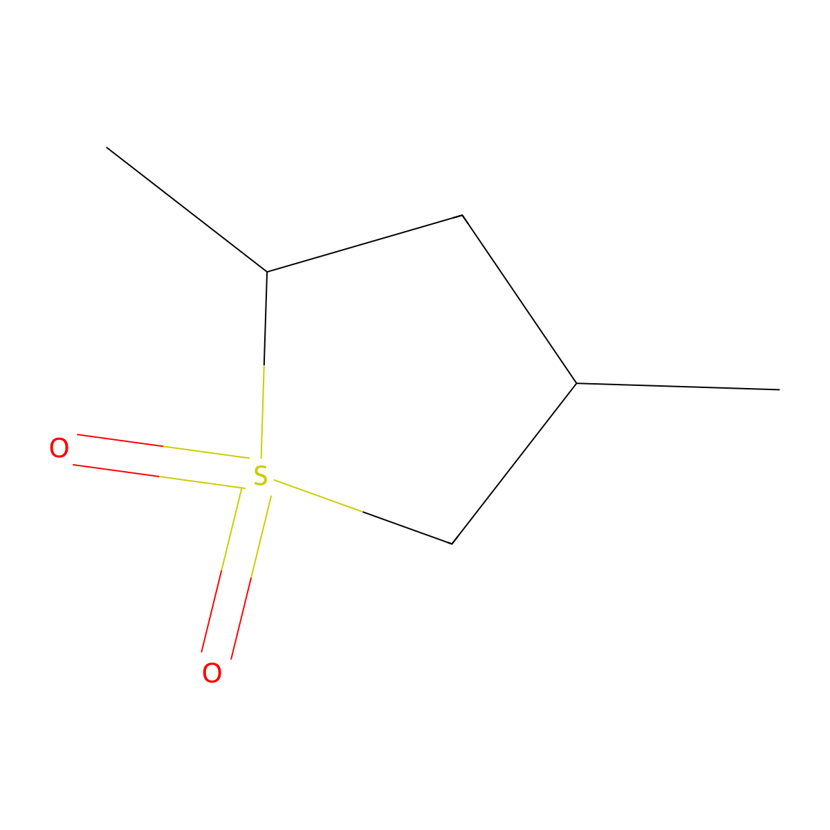 2,4-Dimethylsulfolane molecular structure, CAS 1003-78-7