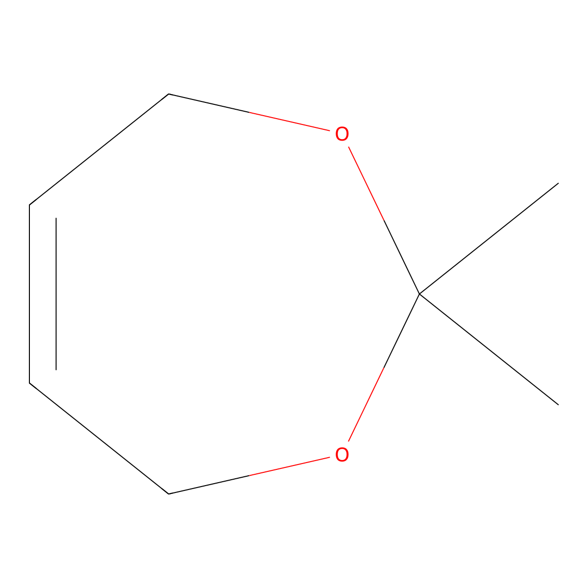 4,7-Dihydro-2,2-dimethyl-1,3-dioxepin molecular structure, CAS 1003-83-4