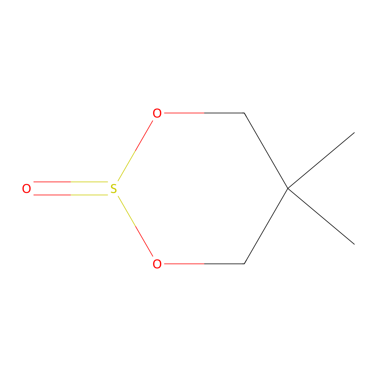5,5-Dimethyl-1,3,2-dioxathiane 2-oxide molecular structure, CAS 1003-85-6