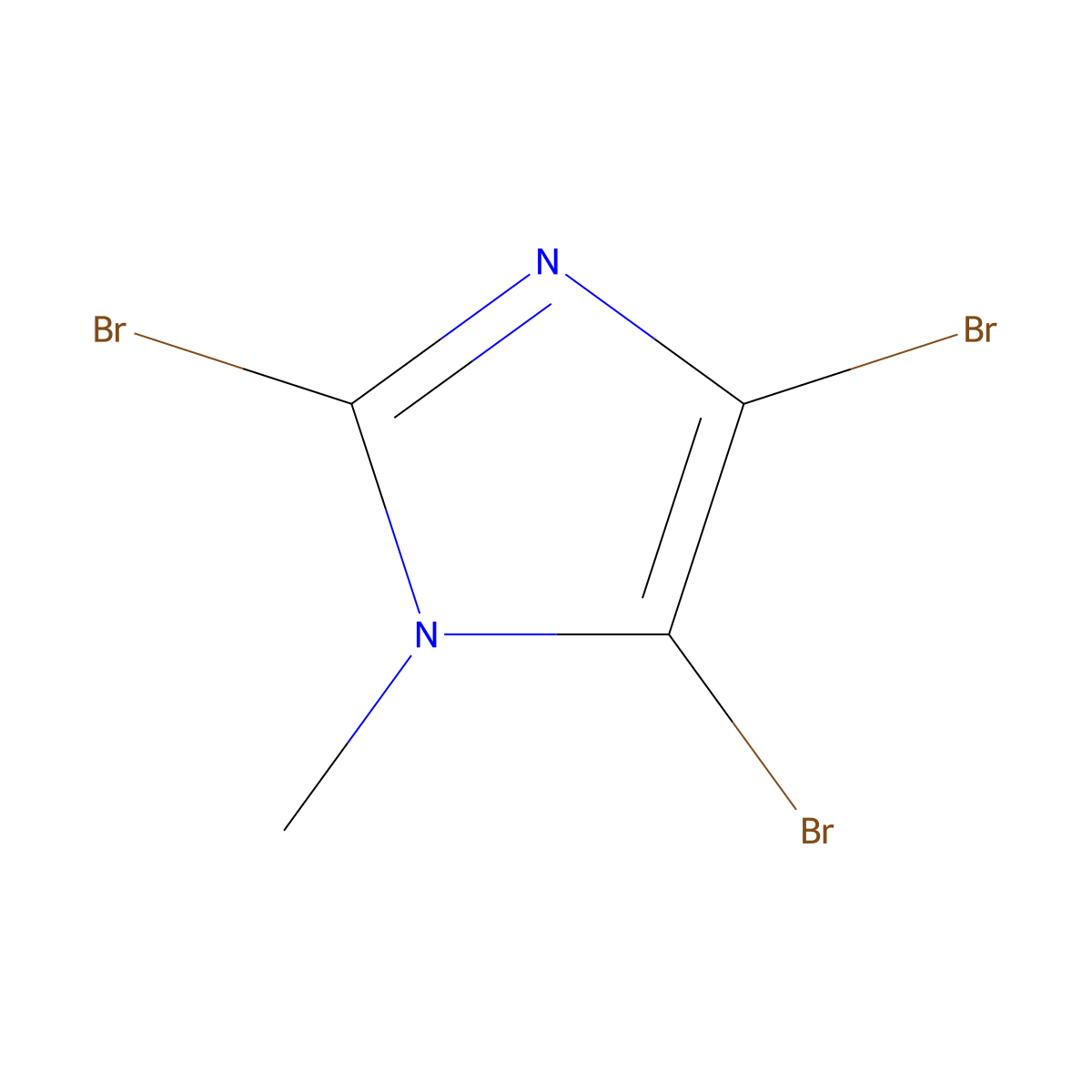 2,4,5-Tribromo-1-methyl-1H-imidazole molecular structure, CAS 1003-91-4
