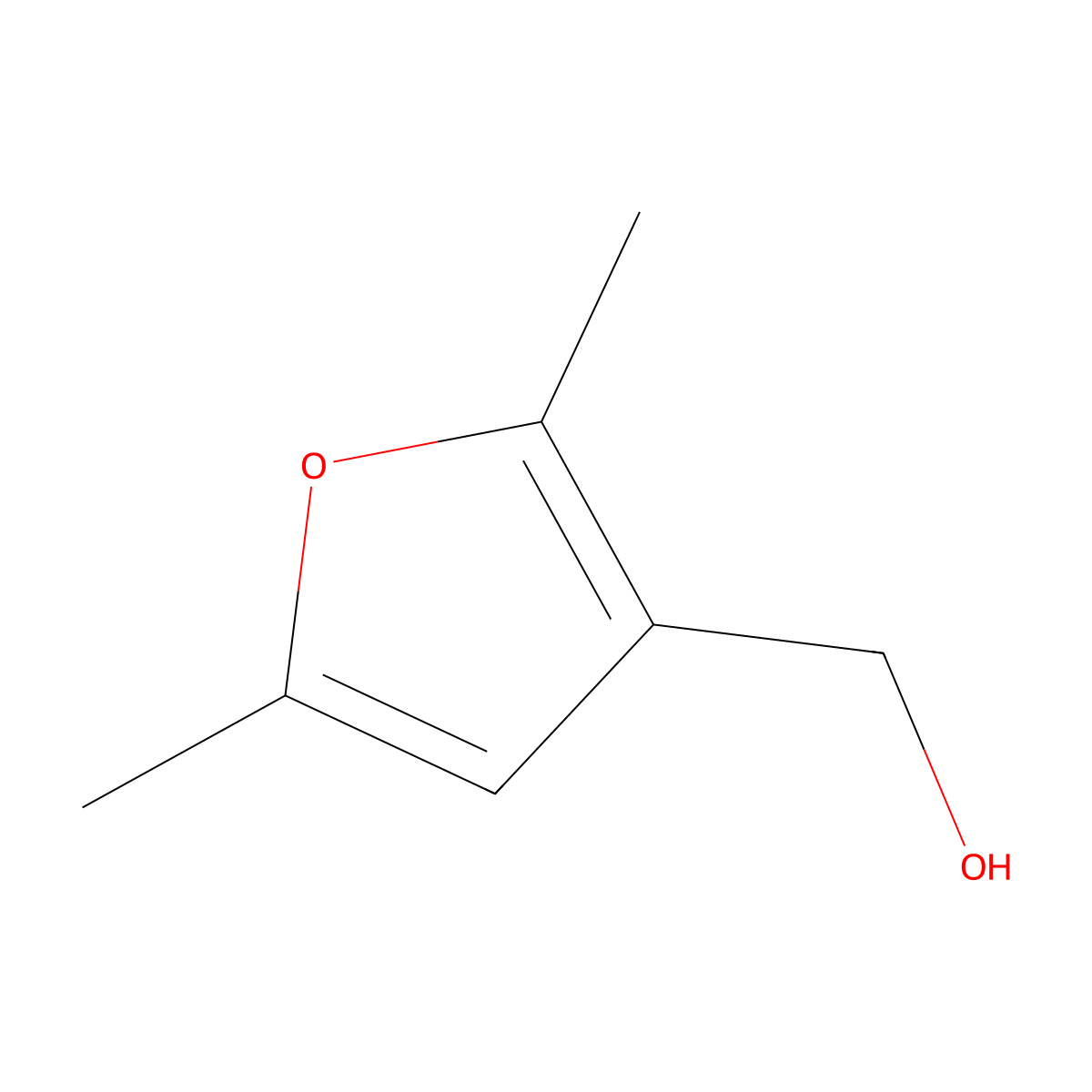 (2,5-Dimethylfuran-3-yl)methanol molecular structure, CAS 1003-96-9