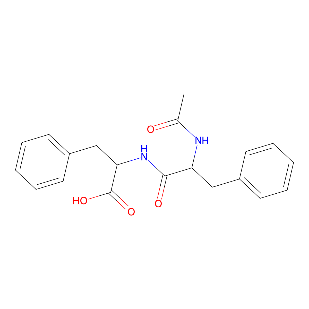 Ac-Phe-Phe-OH molecular structure, CAS 10030-31-6