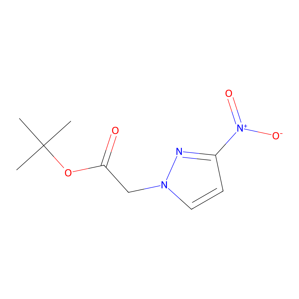 tert-Butyl 2-(3-nitro-1H-pyrazol-1-yl)acetate molecular structure, CAS 1003011-05-9