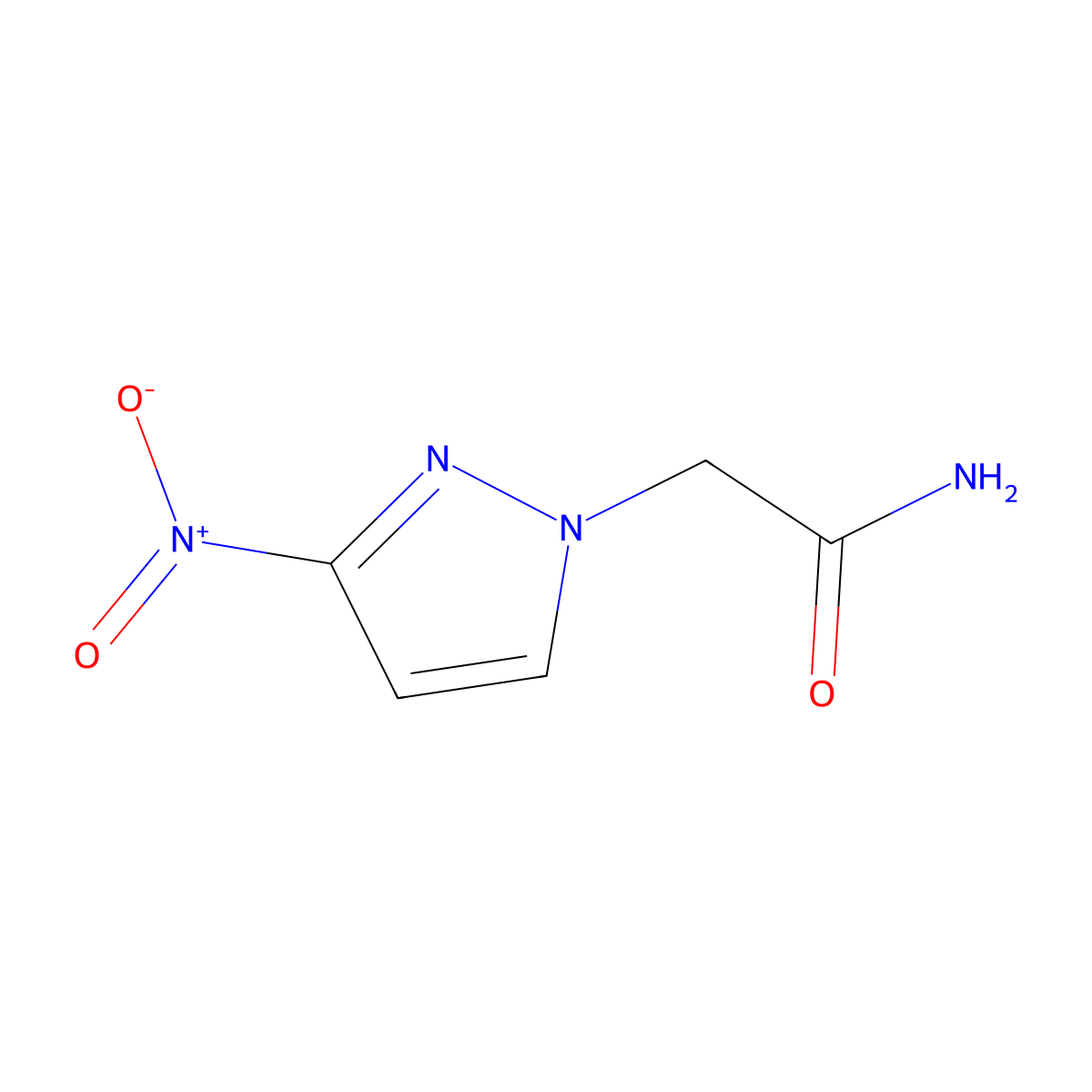 2-(3-nitro-1H-pyrazol-1-yl)acetamide molecular structure, CAS 1003011-27-5