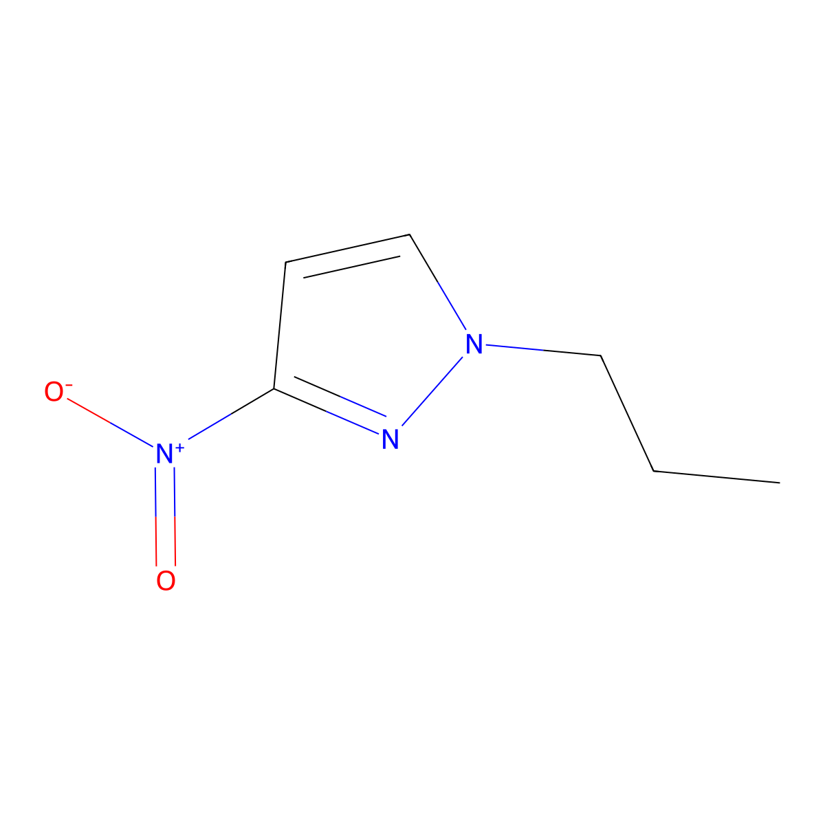 3-nitro-1-propyl-1H-pyrazole molecular structure, CAS 1003011-58-2