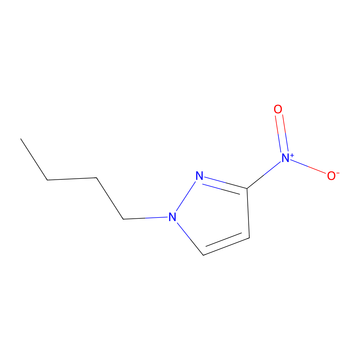 1-Butyl-3-nitro-1H-pyrazole molecular structure, CAS 1003011-91-3