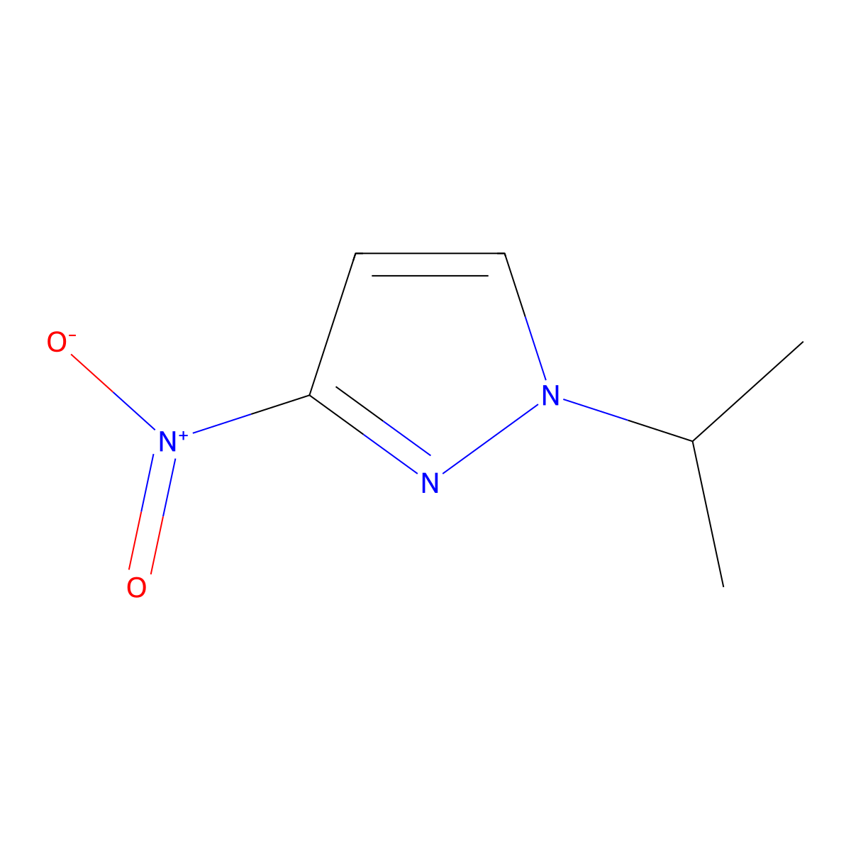 1-Isopropyl-3-nitro-1H-pyrazole molecular structure, CAS 1003012-75-6