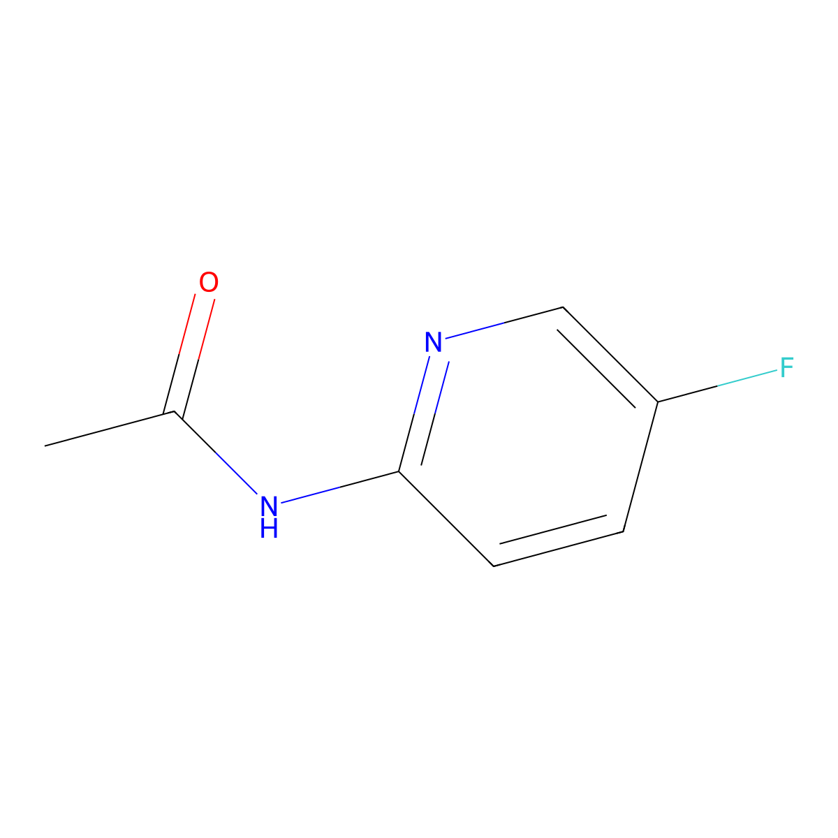 2-Acetamido-5-fluoropyridine molecular structure, CAS 100304-88-9