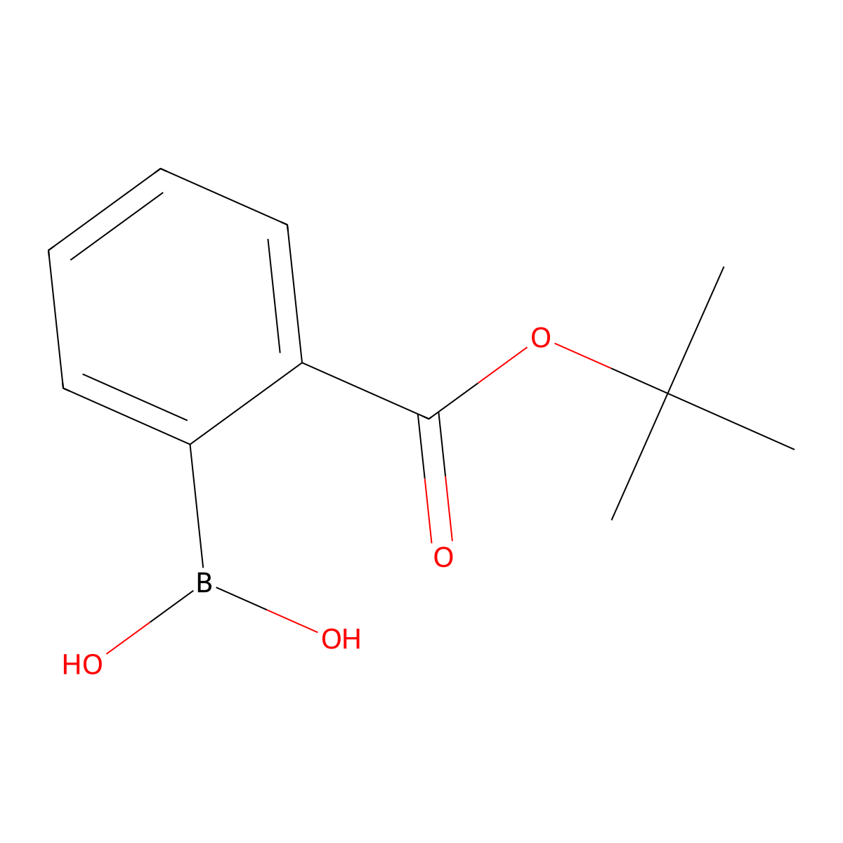 2-(tert-Butoxycarbonyl)phenylboronic acid molecular structure, CAS 1003043-25-1