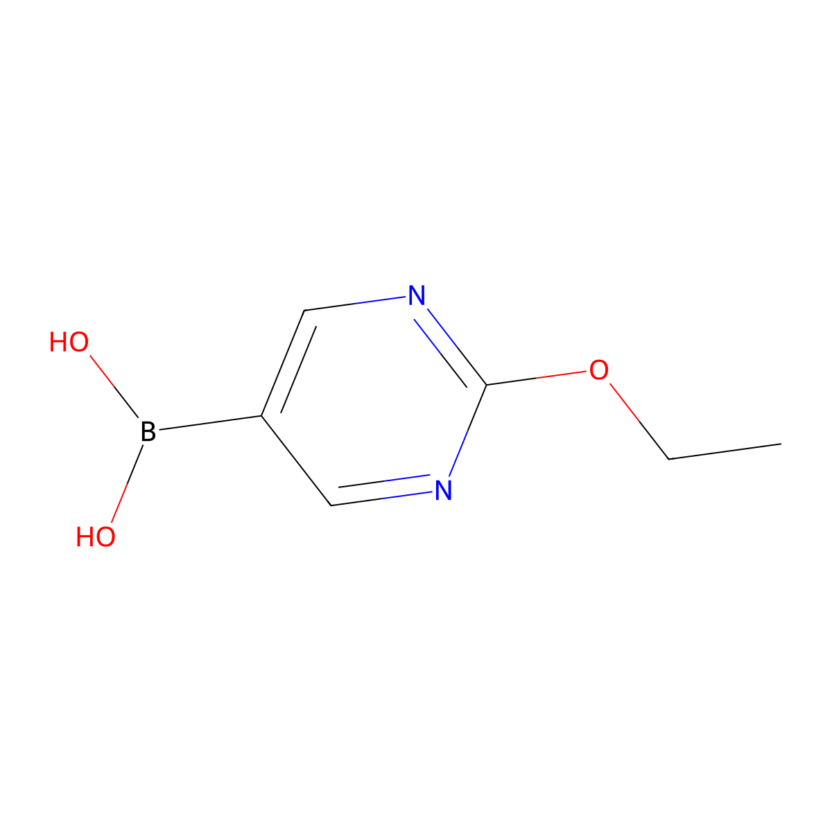 2-Ethoxypyrimidine-5-boronic acid molecular structure, CAS 1003043-55-7