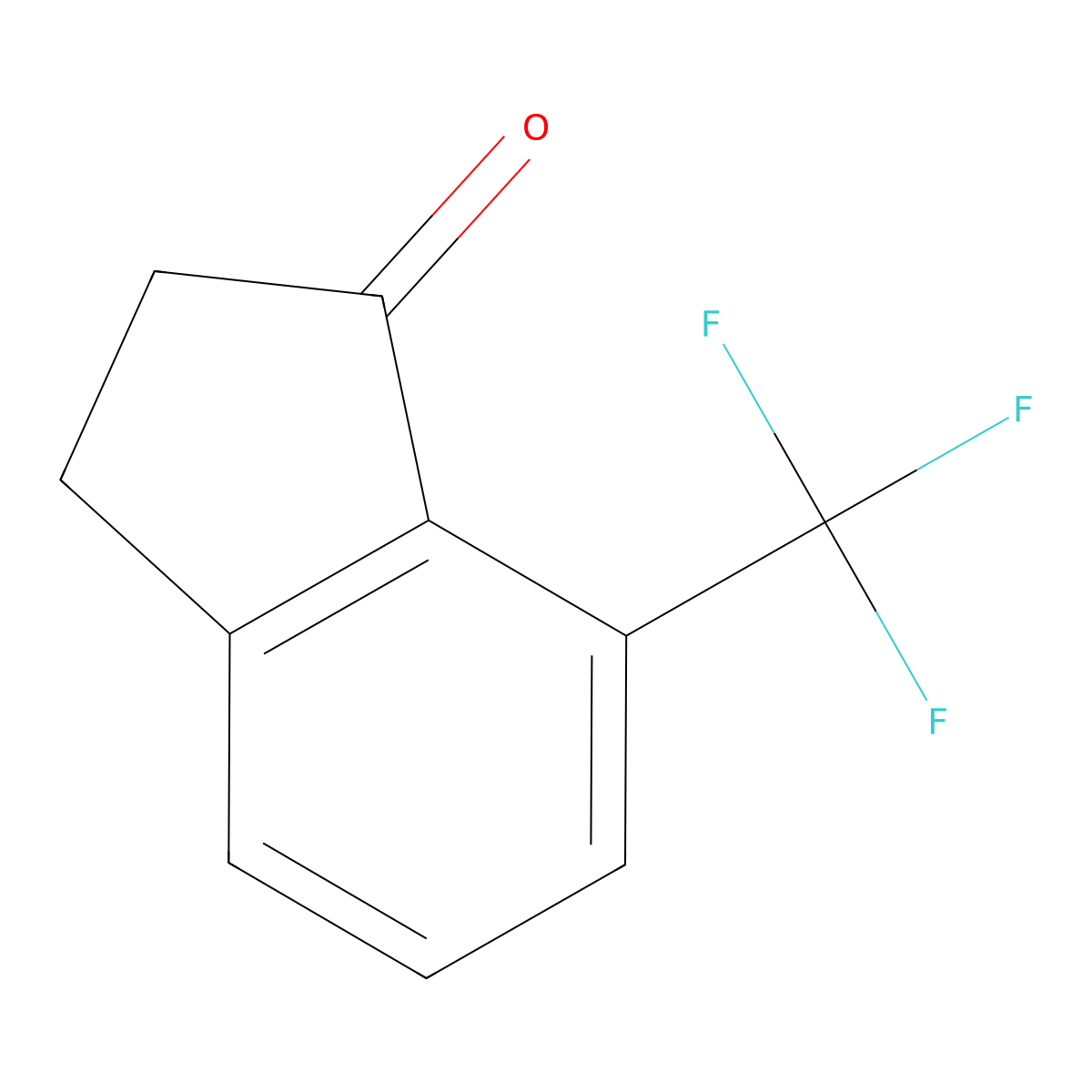 7-(trifluoromethyl)-2,3-dihydro-1H-inden-1-one molecular structure, CAS 1003048-68-7