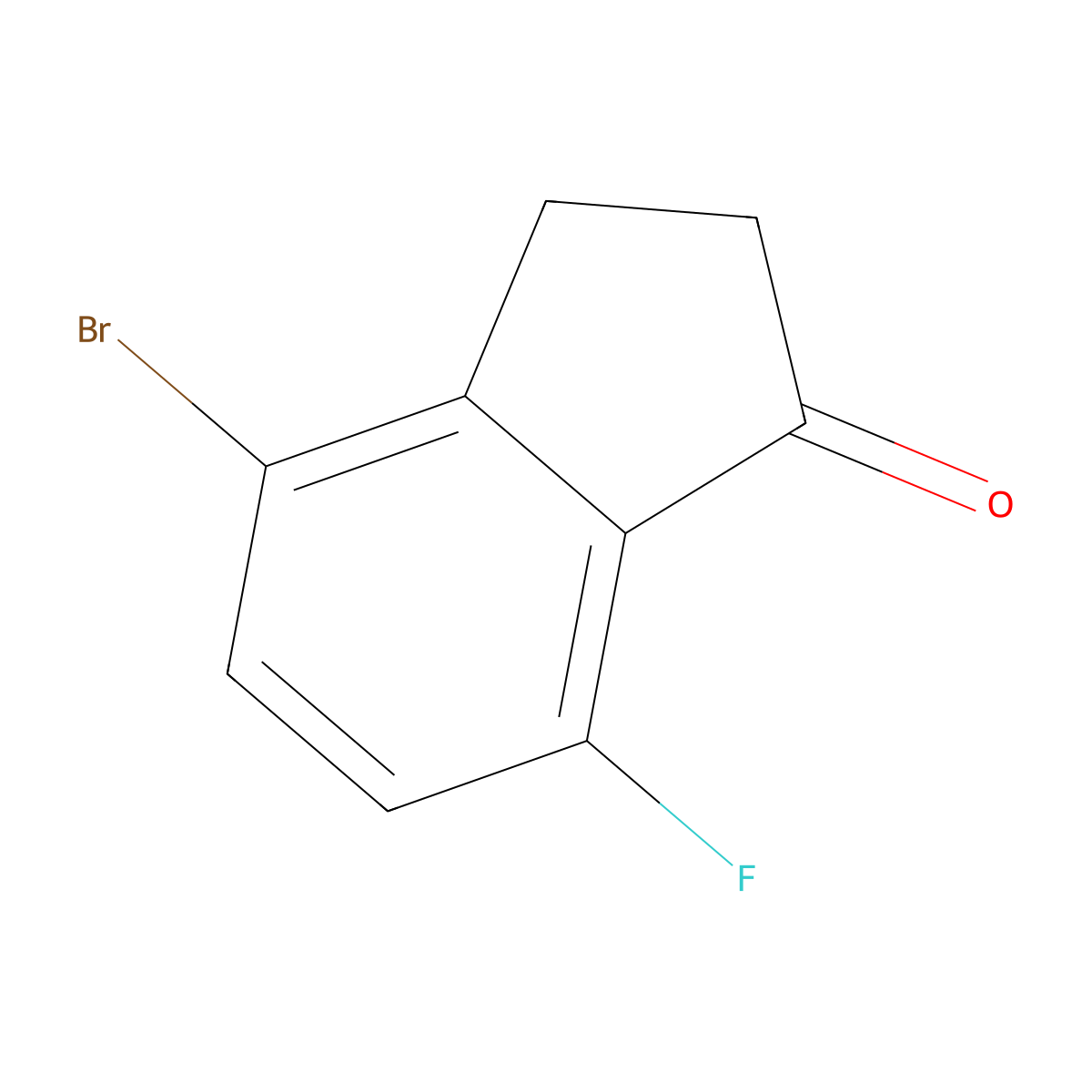 4-Bromo-7-fluoroindan-1-one molecular structure, CAS 1003048-72-3