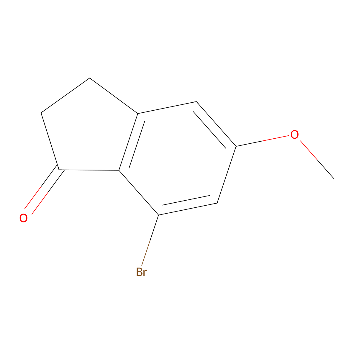 7-Bromo-5-methoxy-2,3-dihydro-1H-inden-1-one molecular structure, CAS 1003048-74-5