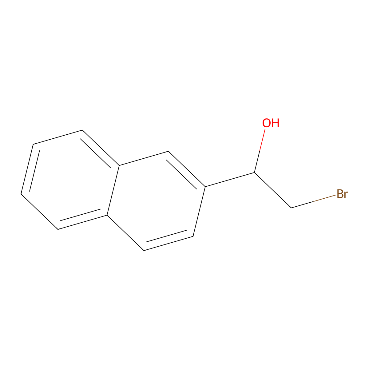 (1S)-2-bromo-1-(naphthalen-2-yl)ethan-1-ol molecular structure, CAS 100306-23-8