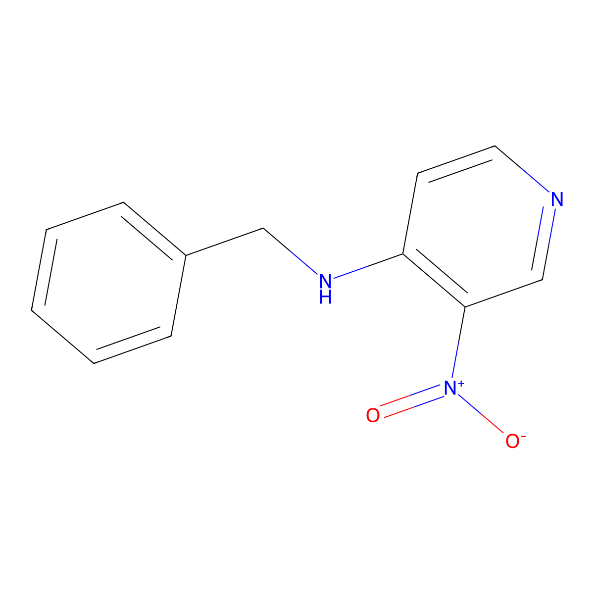4-Benzylamino-3-nitropyridine molecular structure, CAS 100306-70-5
