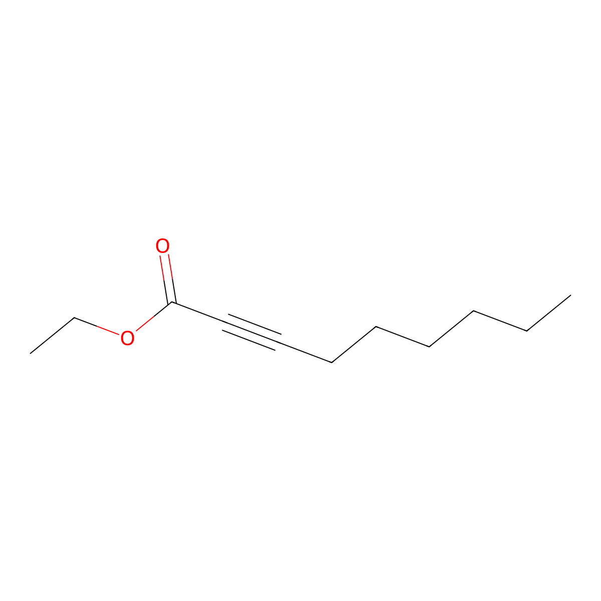 Ethyl-2-nonynoate molecular structure, CAS 10031-92-2