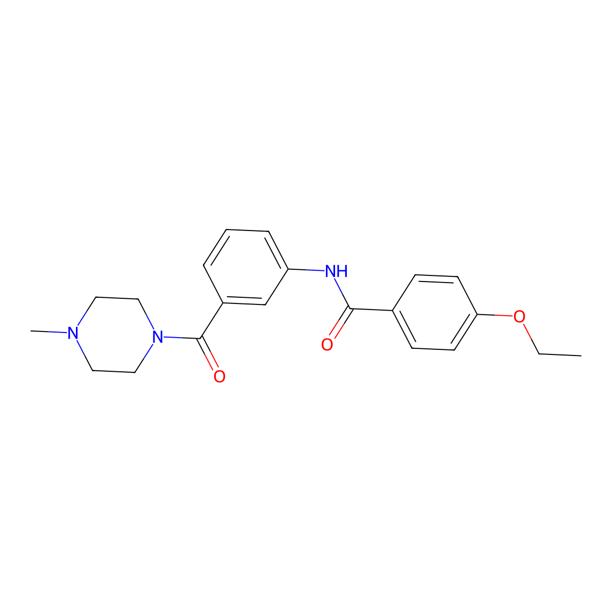 4-ethoxy-N-{3-[(4-methyl-1-piperazinyl)carbonyl]phenyl}benzamide molecular structure, CAS 1003106-96-4