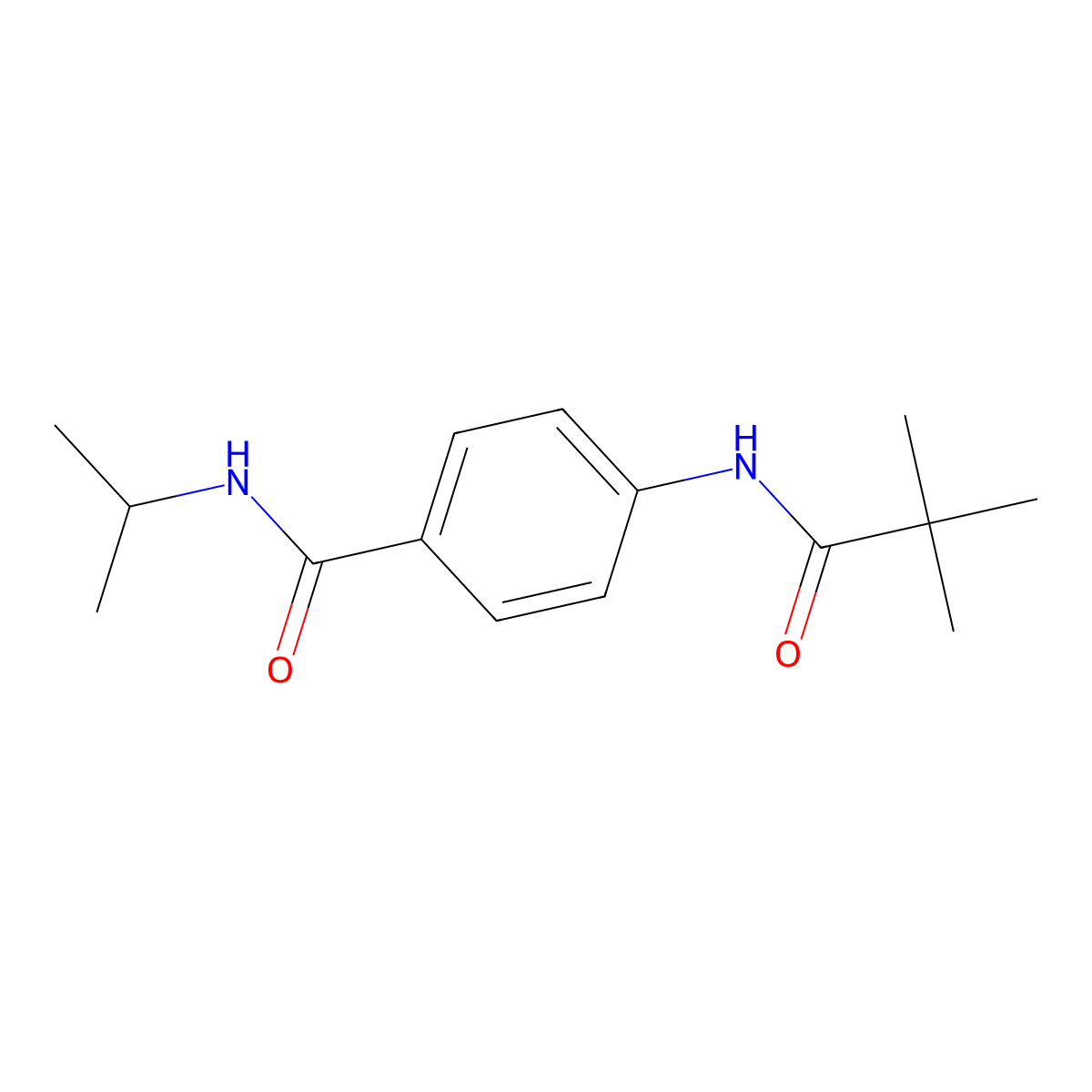 4-[(2,2-dimethylpropanoyl)amino]-N-(propan-2-yl)benzamide molecular structure, CAS 1003149-13-0