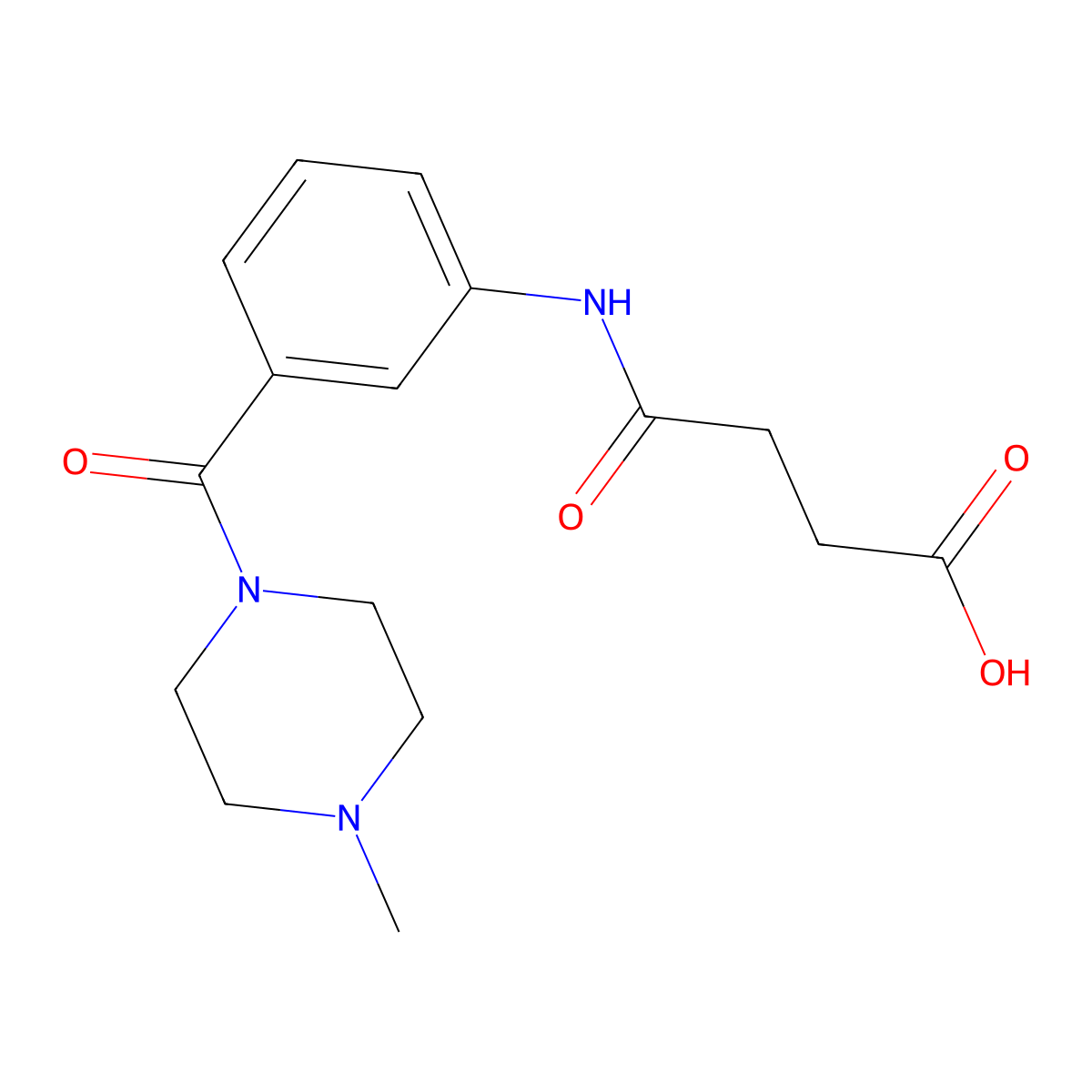 4-{3-[(4-Methyl-1-piperazinyl)carbonyl]anilino}-4-oxobutanoic acid molecular structure, CAS 1003151-98-1