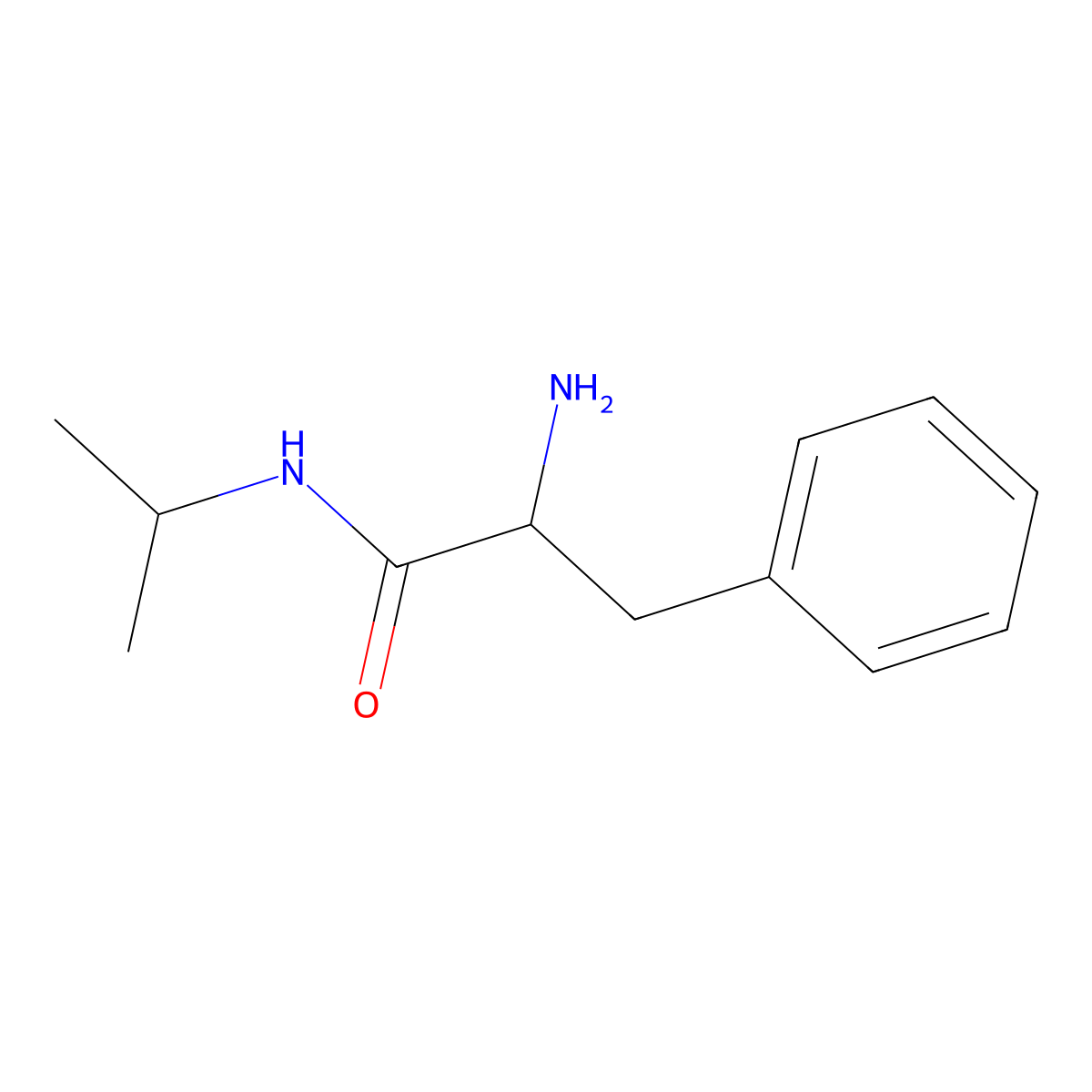 2-Amino-N-isopropyl-3-phenyl-DL-propanamide molecular structure, CAS 100316-78-7