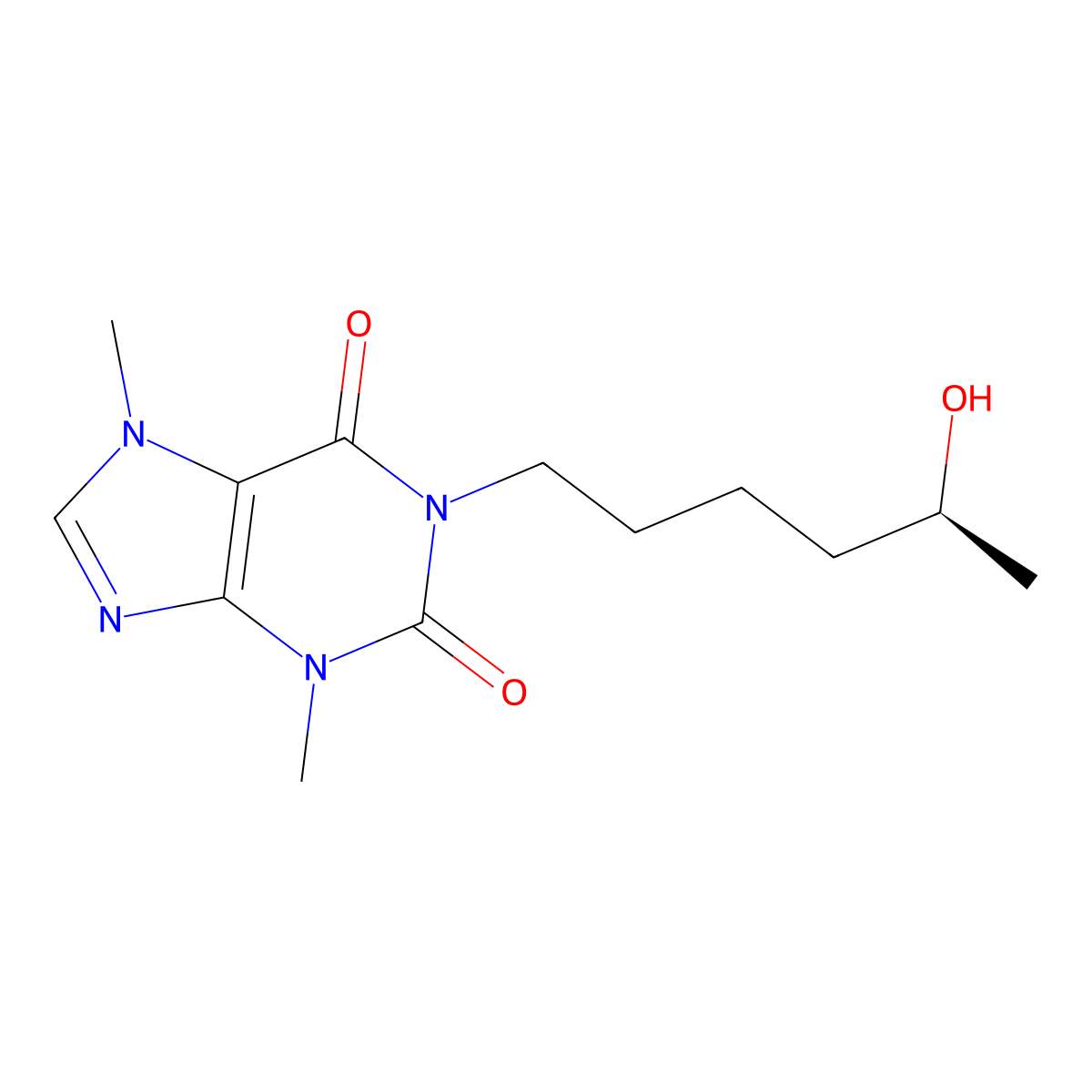 (S)-Lisofylline molecular structure, CAS 100324-80-9