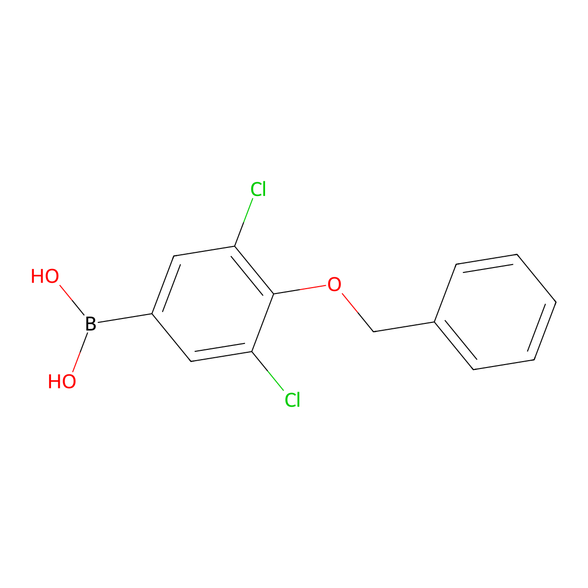 4-(Benzyloxy)-3,5-dichlorophenylboronic acid molecular structure, CAS 1003298-85-8