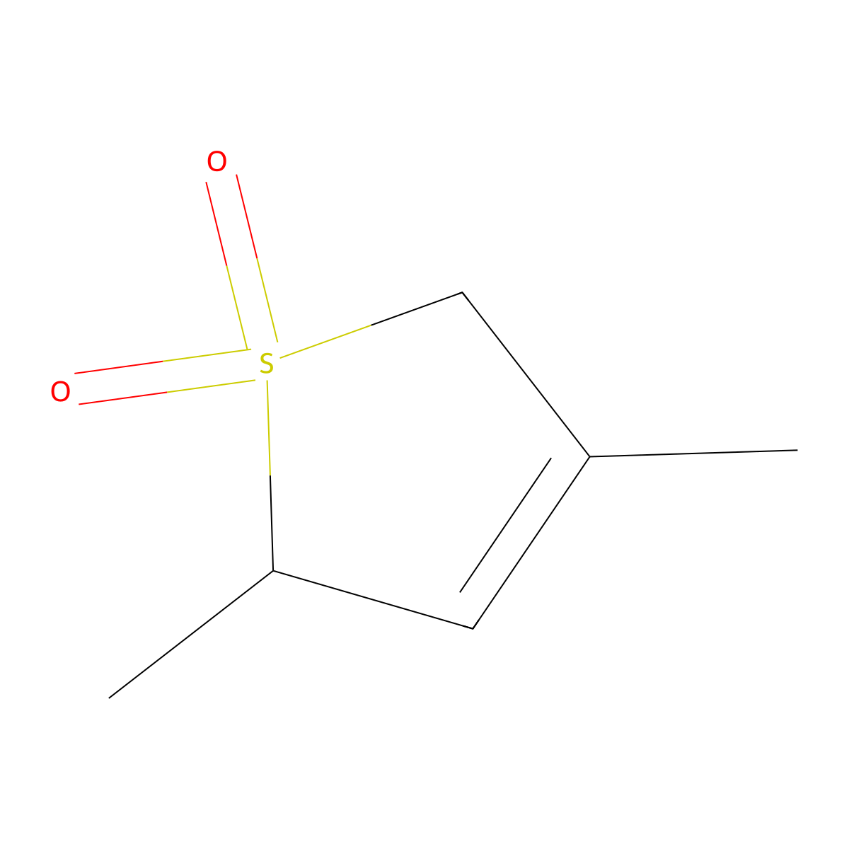 Thiophene, 2,5-dihydro-2,4-dimethyl-, 1,1-dioxide molecular structure, CAS 10033-92-8