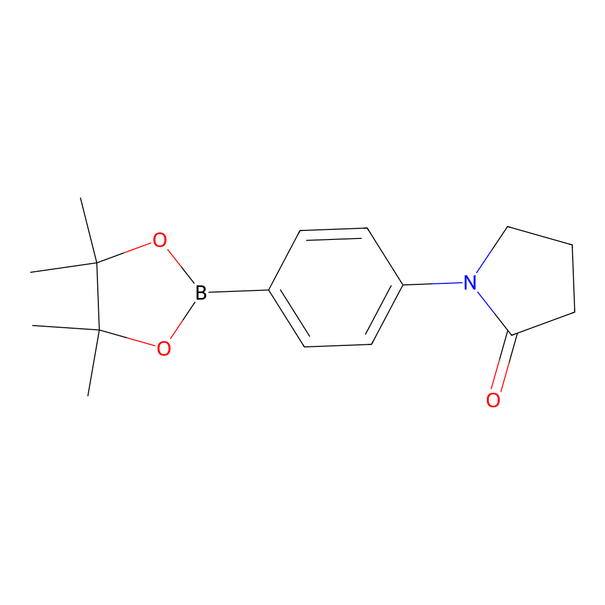 4-(2-Oxo-1-pyrrolidinyl)phenylboronic acid pinacol ester molecular structure, CAS 1003309-09-8