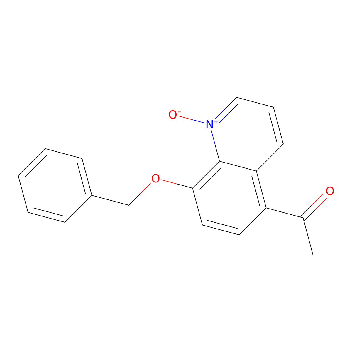 5-Acetyl-8-(phenylmethoxy)-2-quinoline N-Oxide molecular structure, CAS 100331-93-9