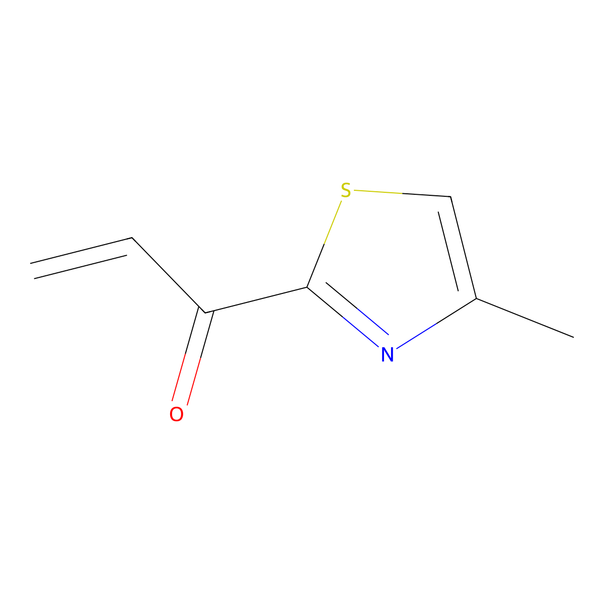 1-(4-Methyl-1,3-thiazol-2-yl)prop-2-en-1-one molecular structure, CAS 1003313-20-9