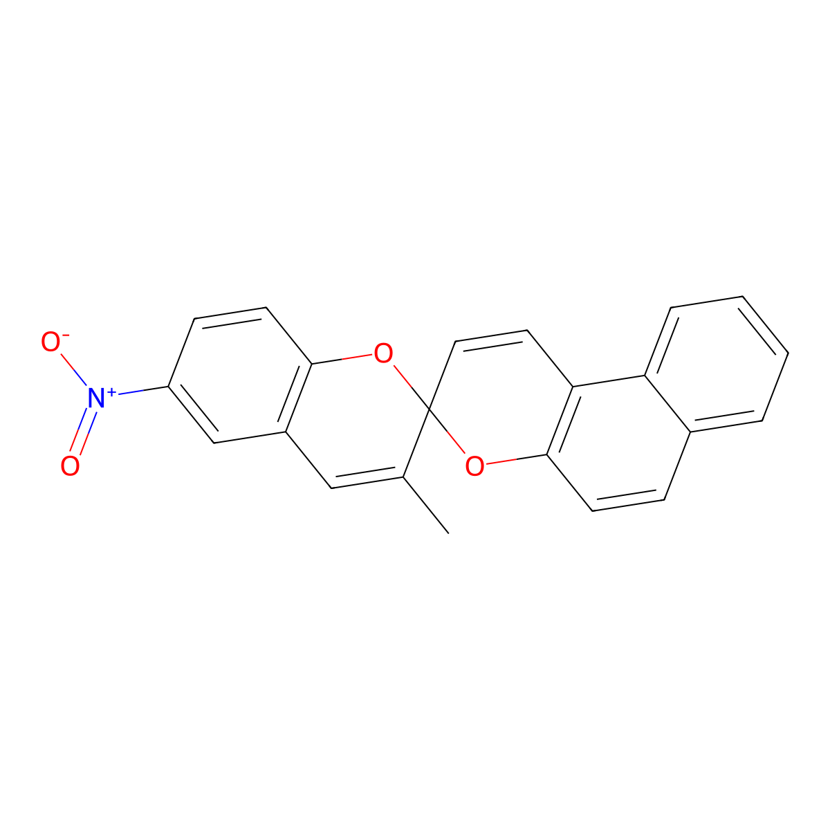 3'-Methyl-6'-nitrospiro[benzo[f]chromene-3,2'-chromene] molecular structure, CAS 100338-75-8