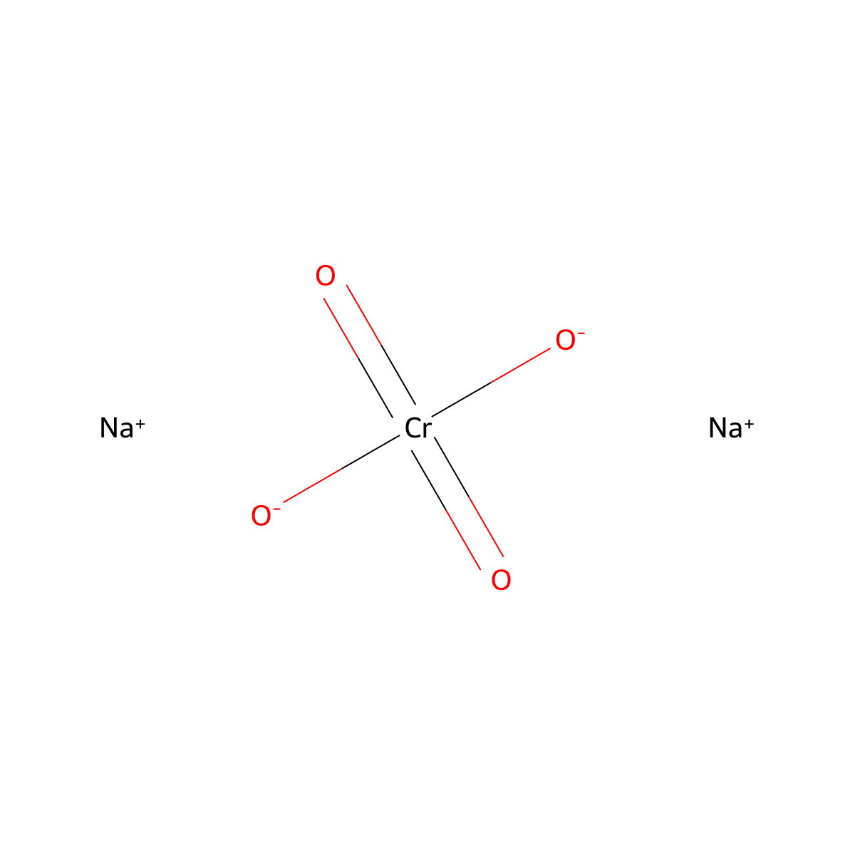 Sodium Chromate molecular structure, CAS 10034-82-9