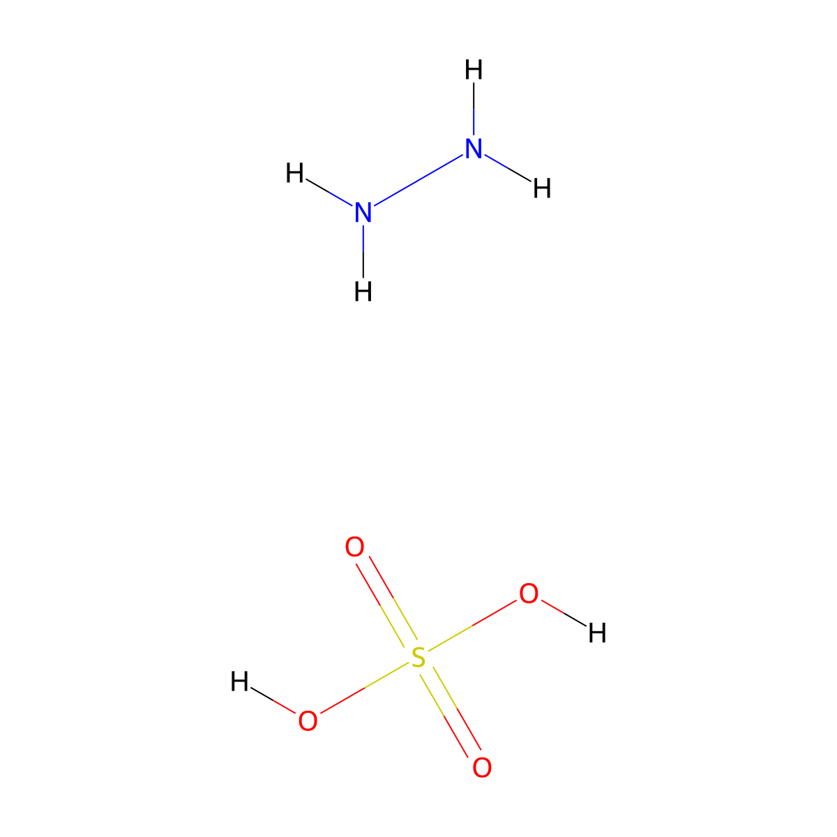 Hydrazine Sulfate molecular structure, CAS 10034-93-2